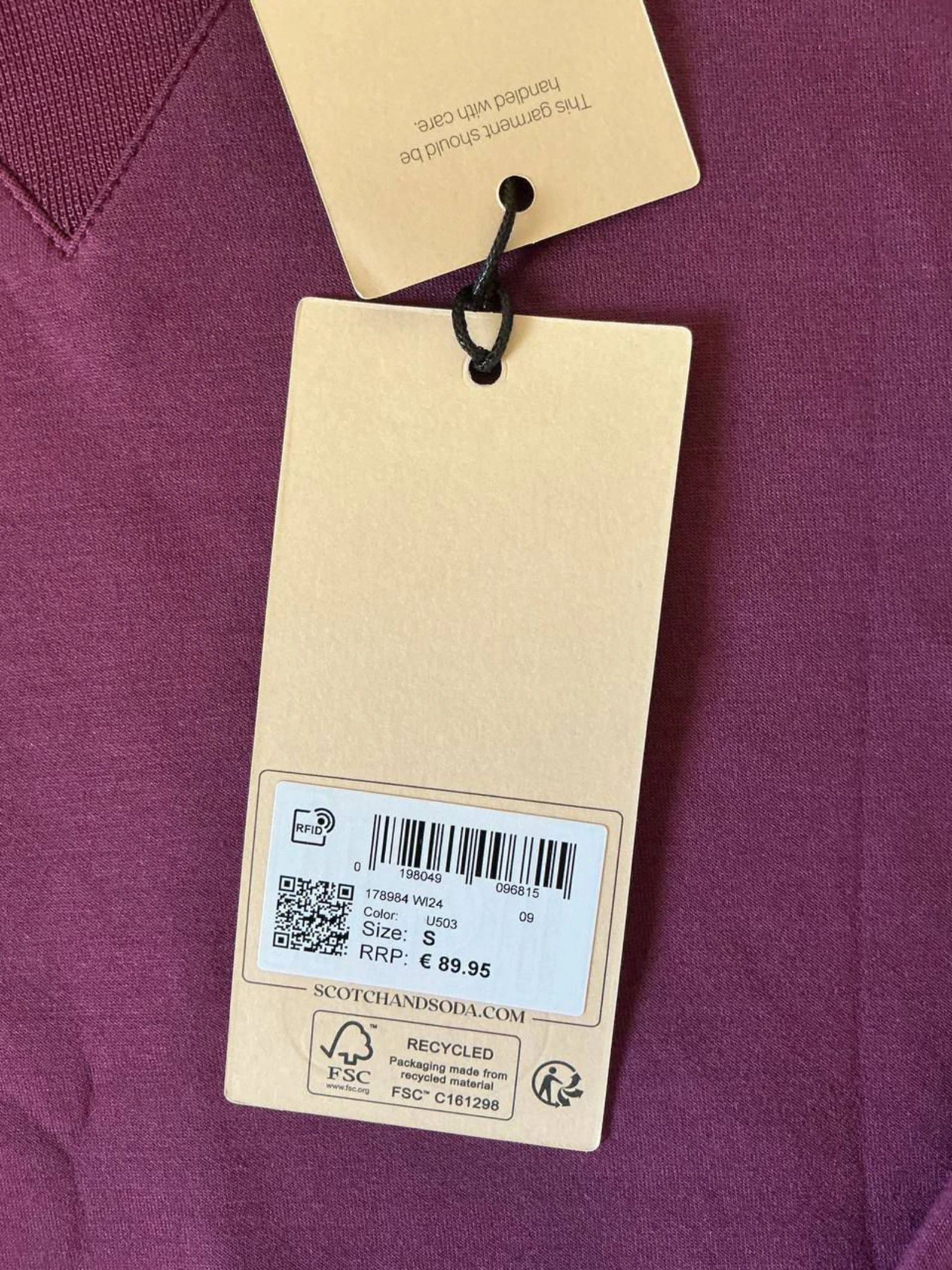 Moletom Feminino Scotch & Soda roxo Tamanho 36 – photo 3